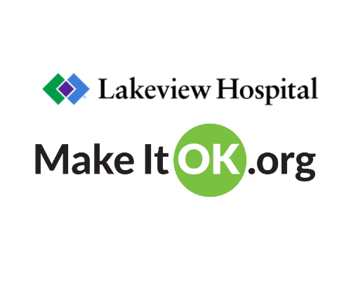 Lakeview Hospital Make it OK logo